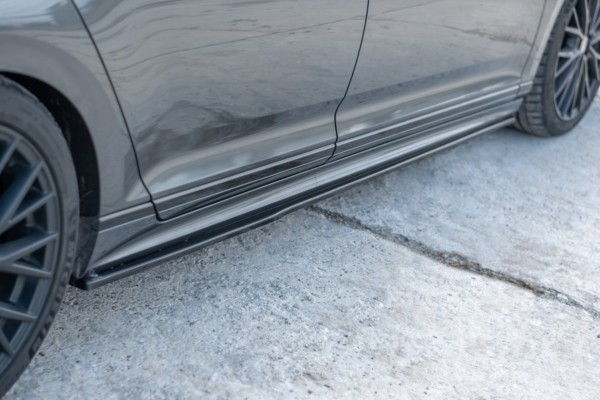 MAXTON DESIGN - Lišty pod prahy Volkswagen Passat R-Line B8 , Čierny lesk – Obrázok 2