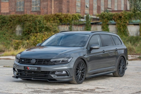 MAXTON DESIGN - Lišty pod prahy Volkswagen Passat R-Line B8 , Čierny lesk – Obrázok 5