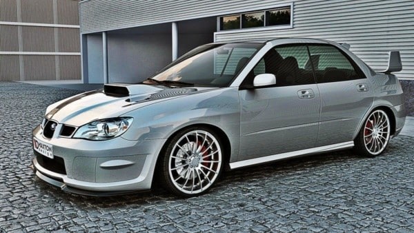 MAXTON DESIGN - Spoiler pod Predný náraznik   Subaru Impreza WRX STI (HAWKEYE) , Čierny lesk – Obrázok 3