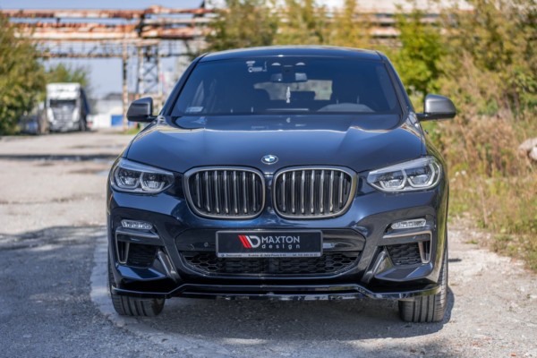 MAXTON DESIGN - Spoiler pod Predný náraznik   for vhodné pre BMW X4 M-Pack G02 , Čierny lesk – Obrázok 3