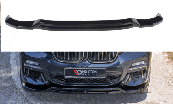 MAXTON DESIGN - Spoiler pod Predný náraznik   for vhodné pre BMW X4 M-Pack G02 , Čierny lesk