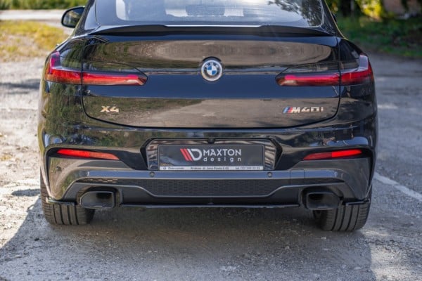 MAXTON DESIGN - Bočné difúzory zadného náraznika for vhodné pre BMW X4 M-Pack G02 , Čierny lesk – Obrázok 4