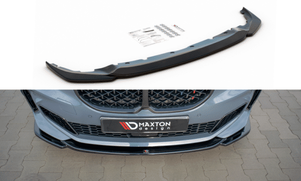 MAXTON DESIGN - Spoiler pod Predný náraznik   V.3 for vhodné pre BMW 1 F40 M-Pack/ M135i , Čierny lesk