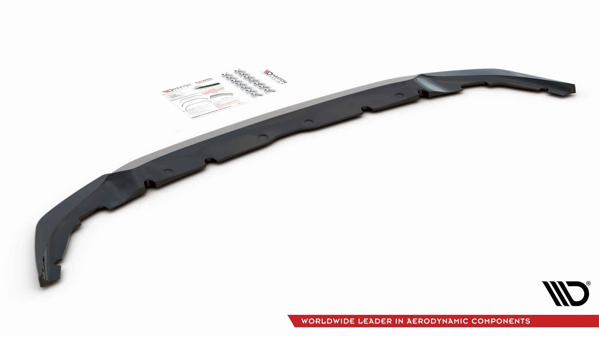 MAXTON DESIGN - Spoiler pod Predný náraznik V.3 for vhodné pre BMW 1 F40 M-Pack/ M135i , Čierny lesk – Obrázok 6