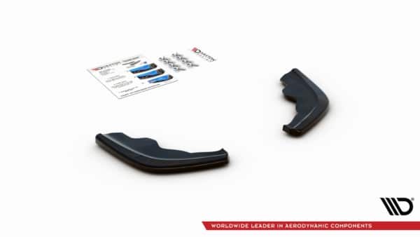 MAXTON DESIGN - Bočné difúzory zadného náraznika V.1 for vhodné pre BMW 1 F40 M-Pack , Čierny lesk