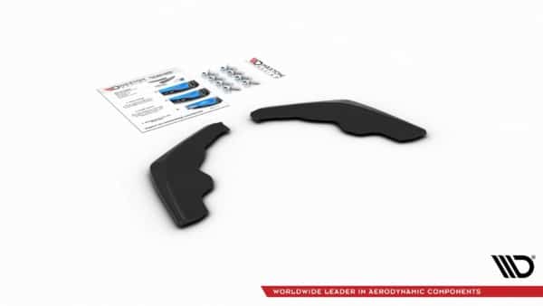 MAXTON DESIGN - Bočné difúzory zadného náraznika V.2 for vhodné pre BMW 1 F40 M-Pack , Čierny lesk