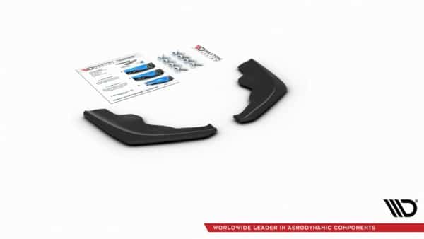 MAXTON DESIGN - Bočné difúzory zadného náraznika V.2 for vhodné pre BMW 1 F40 M-Pack , Čierny lesk – Obrázok 2