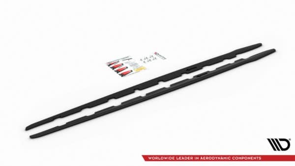 MAXTON DESIGN - Lišty pod prahy V.2 for BMW 1 F40 M-Pack/ M135i , Čierny lesk – Obrázok 2