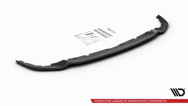 MAXTON DESIGN - Spoiler pod Predný náraznik   V.4 for vhodné pre BMW 1 F40 M-Pack/ M135i , Čierny lesk
