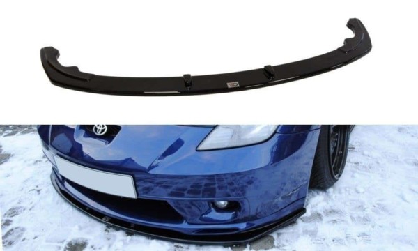 MAXTON DESIGN - Spoiler pod Predný náraznik   TOYOTA CELICA T23 TS PREFACE , Čierny lesk