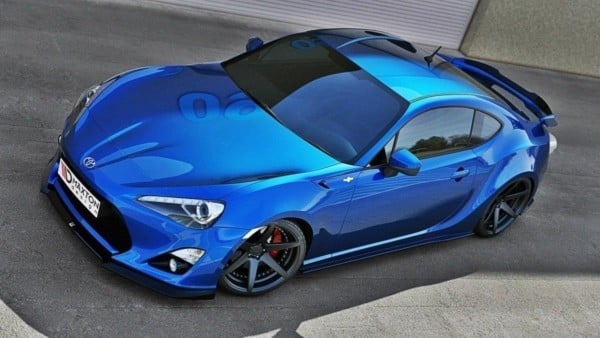MAXTON DESIGN - Spoiler pod Predný náraznik   TOYOTA GT86 , Čierny lesk – Obrázok 8