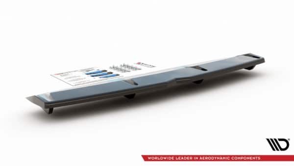 MAXTON DESIGN - Stredový spoiler pod zadný náraznik (with vertical bars) Hyundai I30 N Mk3 Fastback , Čierny lesk – Obrázok 5