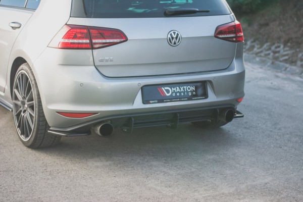 MAXTON DESIGN - Bočné difúzory zadného náraznika V.2 VW Golf 7 GTI , Čierny lesk – Obrázok 4