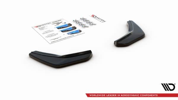MAXTON DESIGN - Bočné difúzory zadného náraznika V.2 VW Golf 7 GTI , Čierny lesk – Obrázok 7