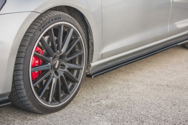 MAXTON DESIGN - Lišty pod prahy V.2 VW Golf 7 GTI (narrow) , Čierny lesk – Obrázok 6