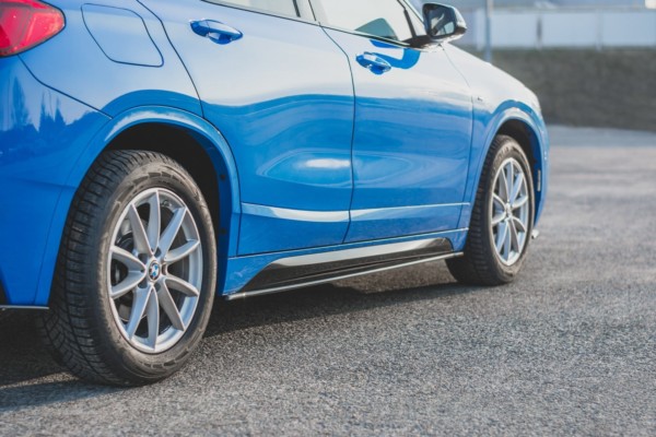 MAXTON DESIGN - Lišty pod prahy for vhodné pre BMW X2 F39 M-Pack , Čierny lesk – Obrázok 2
