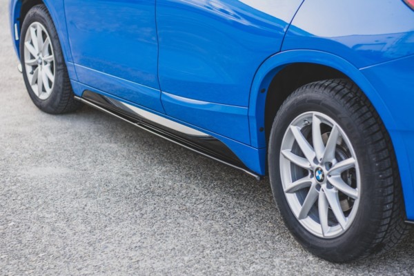 MAXTON DESIGN - Lišty pod prahy for vhodné pre BMW X2 F39 M-Pack , Čierny lesk – Obrázok 3