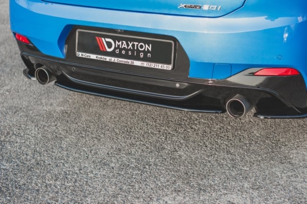 MAXTON DESIGN - Stredový spoiler pod zadný náraznik for vhodné pre BMW X2 F39 M-Pack , Čierny lesk – Obrázok 4