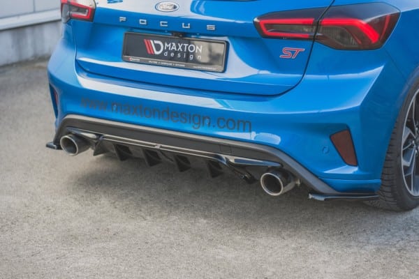 MAXTON DESIGN - Difúzor zadného náraznika  V.2 Ford Focus ST Mk4 , 
Čierny lesk – Obrázok 3