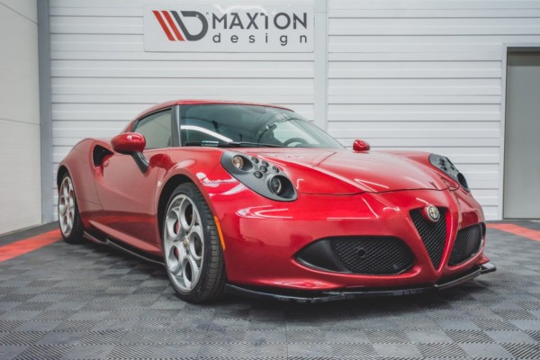 MAXTON DESIGN - Spoiler pod Predný náraznik   Alfa Romeo 4C , Čierny lesk – Obrázok 2