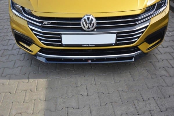MAXTON DESIGN - Spoiler pod Predný náraznik   v.2 VW ARTEON , Čierny lesk