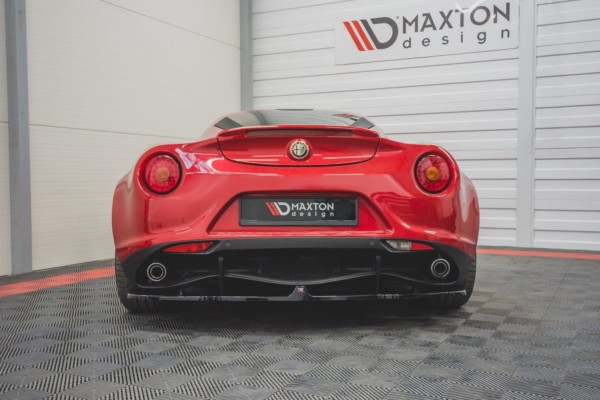 MAXTON DESIGN - Stredový spoiler pod zadný náraznik Alfa Romeo 4C , Čierny lesk – Obrázok 2