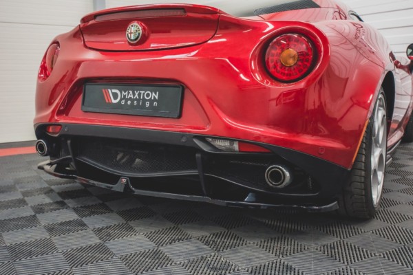 MAXTON DESIGN - Stredový spoiler pod zadný náraznik Alfa Romeo 4C , Čierny lesk – Obrázok 4