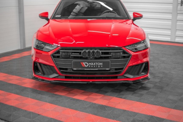 MAXTON DESIGN - Spoiler pod Predný náraznik V.1 Audi A7 C8 S-Line , Čierny lesk – Obrázok 2