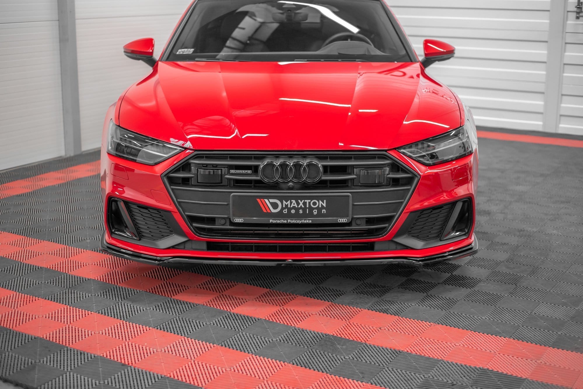 MAXTON DESIGN - Spoiler pod Predný náraznik V.1 Audi A7 C8 S-Line , Čierny lesk – Obrázok 2