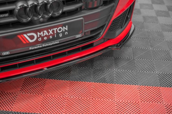 MAXTON DESIGN - Spoiler pod Predný náraznik V.1 Audi A7 C8 S-Line , Čierny lesk – Obrázok 5