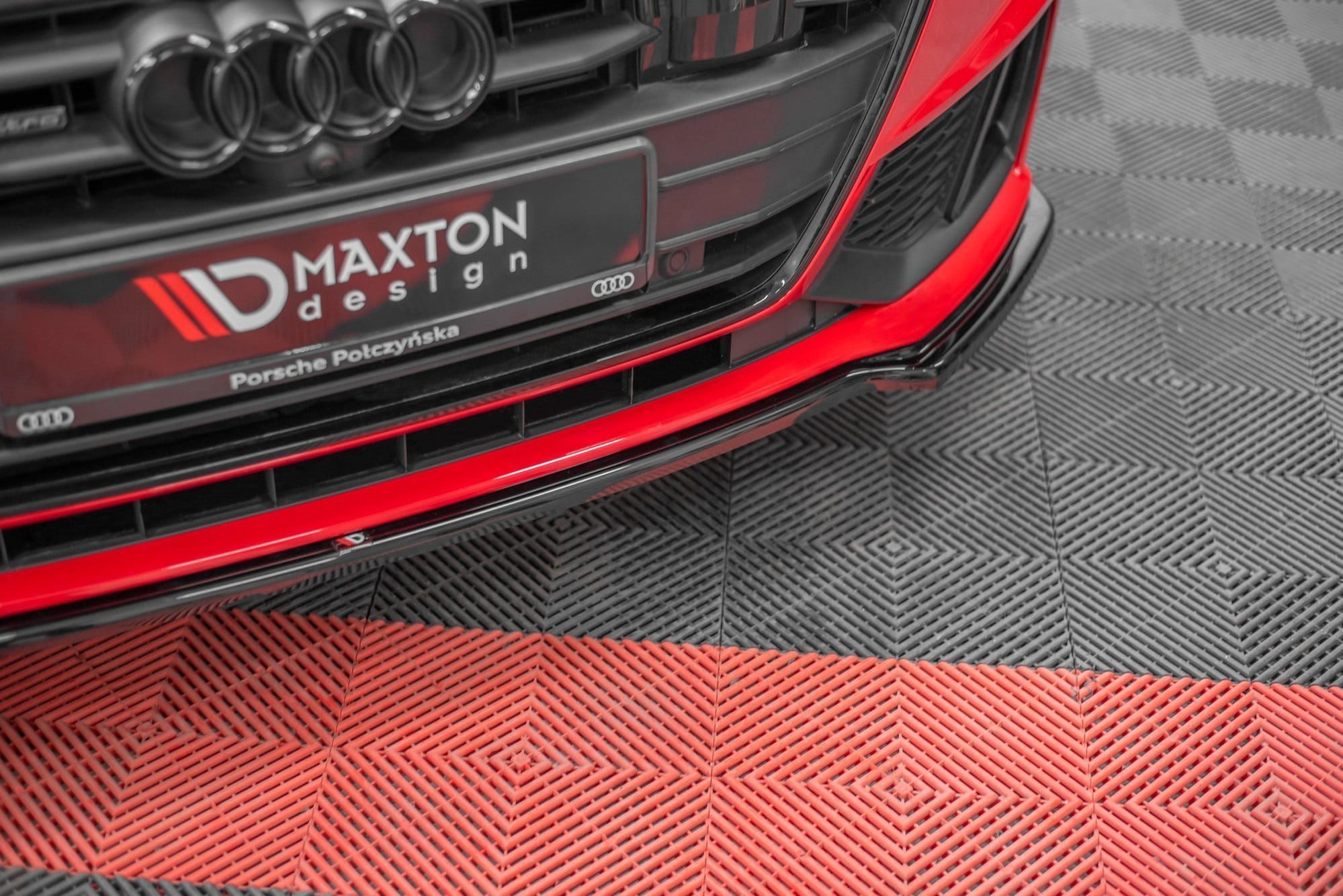 MAXTON DESIGN - Spoiler pod Predný náraznik V.1 Audi A7 C8 S-Line , Čierny lesk – Obrázok 5