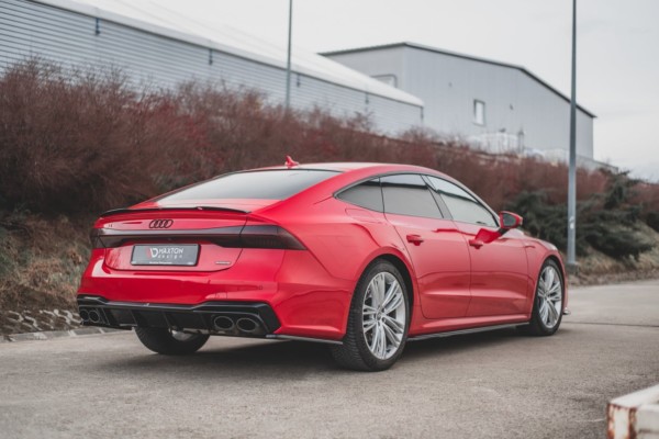 MAXTON DESIGN - Lišty pod prahy Audi A7 C8 S-Line , Čierny lesk – Obrázok 4
