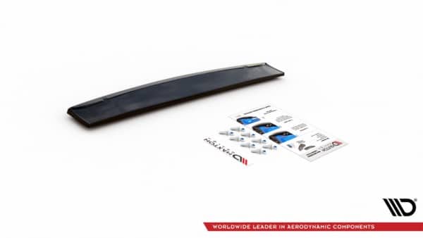 MAXTON DESIGN - Stredový spoiler pod zadný náraznik Audi A7 C8 S-Line , Čierny lesk – Obrázok 6