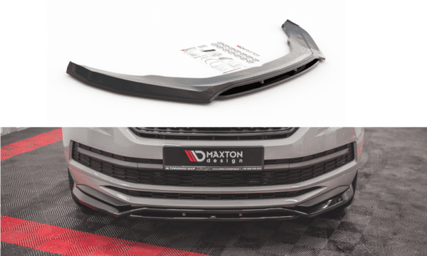 MAXTON DESIGN - Spoiler pod Predný náraznik   Skoda Kodiaq Mk1 Sportline/RS , Čierny lesk