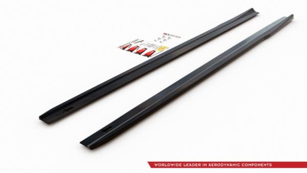MAXTON DESIGN - Lišty pod prahy Mercedes A35 AMG W177 , Čierny lesk – Obrázok 6