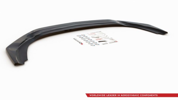 MAXTON DESIGN - Spoiler pod Predný náraznik   V.1 Mercedes A35 AMG W177 , Čierny lesk – Obrázok 6