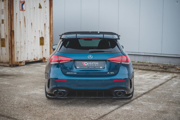 MAXTON DESIGN - Bočné difúzory zadného náraznika Mercedes A35 AMG W177 , Čierny lesk – Obrázok 2