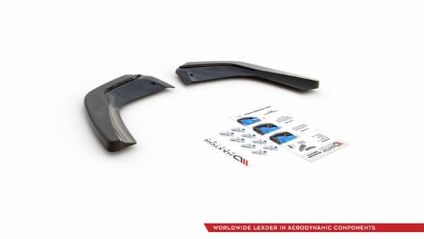 MAXTON DESIGN - Bočné difúzory zadného náraznika Mercedes A35 AMG W177 , Čierny lesk – Obrázok 7