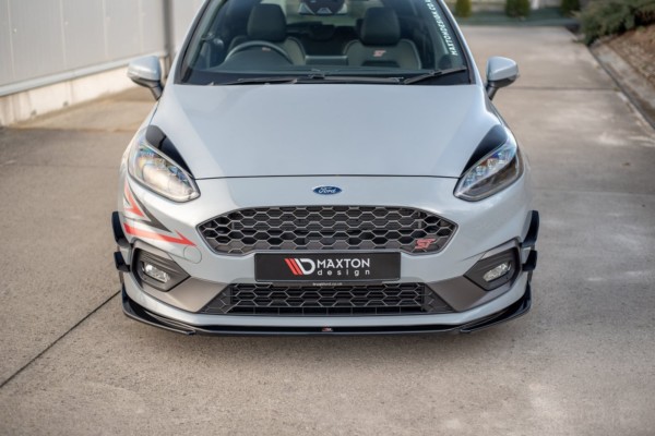 MAXTON DESIGN - Spoiler pod Predný náraznik   V.4 Ford Fiesta Mk8 ST / ST-Line , Čierny lesk – Obrázok 3