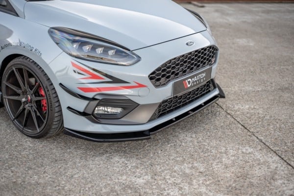 MAXTON DESIGN - Spoiler pod Predný náraznik   V.7 Ford Fiesta Mk8 ST / ST-Line , Čierny lesk – Obrázok 2