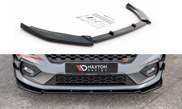 MAXTON DESIGN - Spoiler pod Predný náraznik   V.7 Ford Fiesta Mk8 ST / ST-Line , Čierny lesk