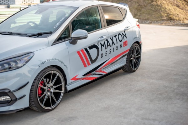 MAXTON DESIGN - Lišty pod prahy V.2 Ford Fiesta Mk8 ST / ST-Line , Čierny lesk – Obrázok 4