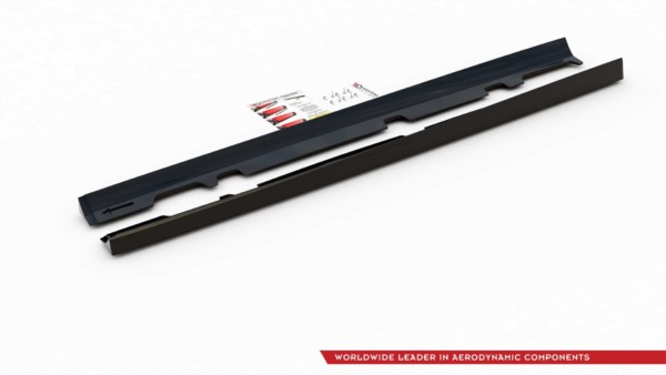 MAXTON DESIGN - Lišty pod prahy V.2 Ford Fiesta Mk8 ST / ST-Line , Čierny lesk – Obrázok 7
