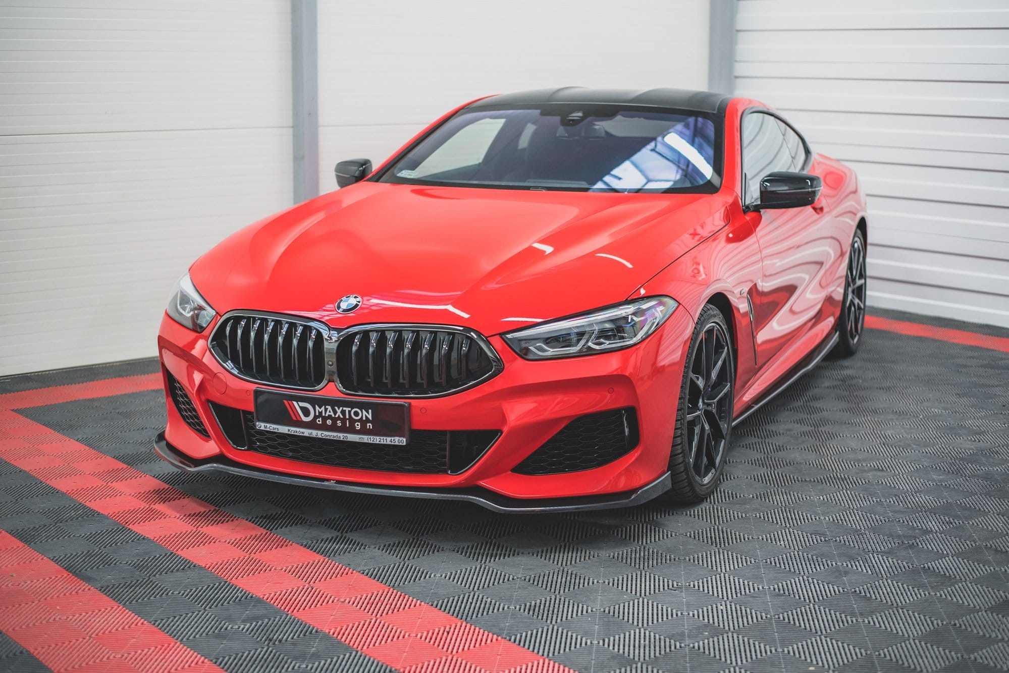 MAXTON DESIGN - Spoiler pod Predný náraznik V.2 Bmw M850i G15 , Čierny lesk – Obrázok 2