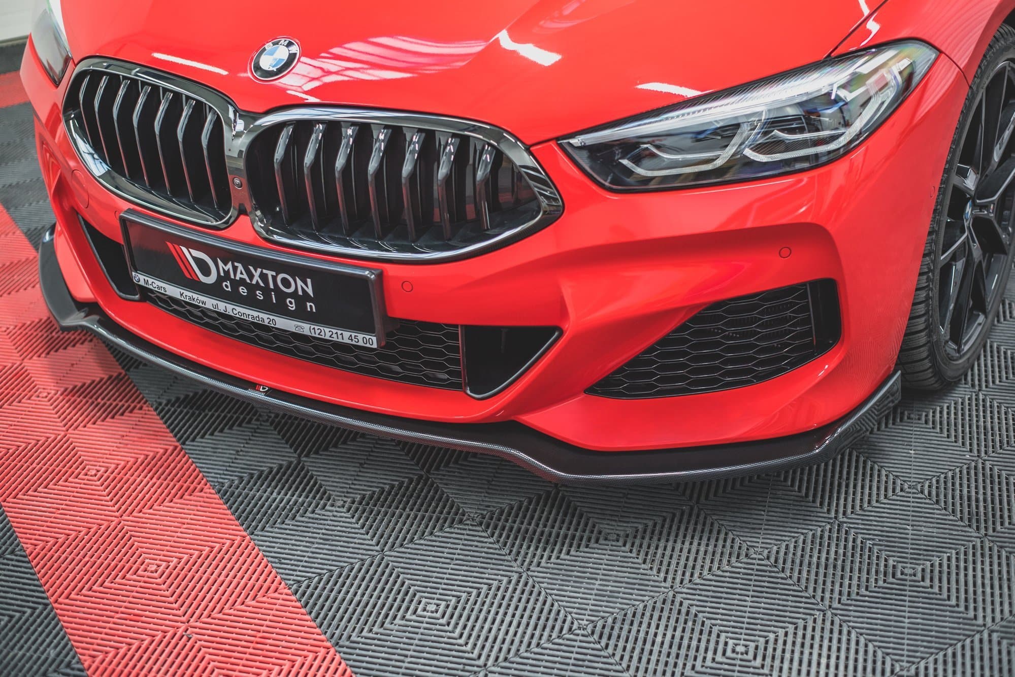 MAXTON DESIGN - Spoiler pod Predný náraznik V.2 Bmw M850i G15 , Čierny lesk – Obrázok 3