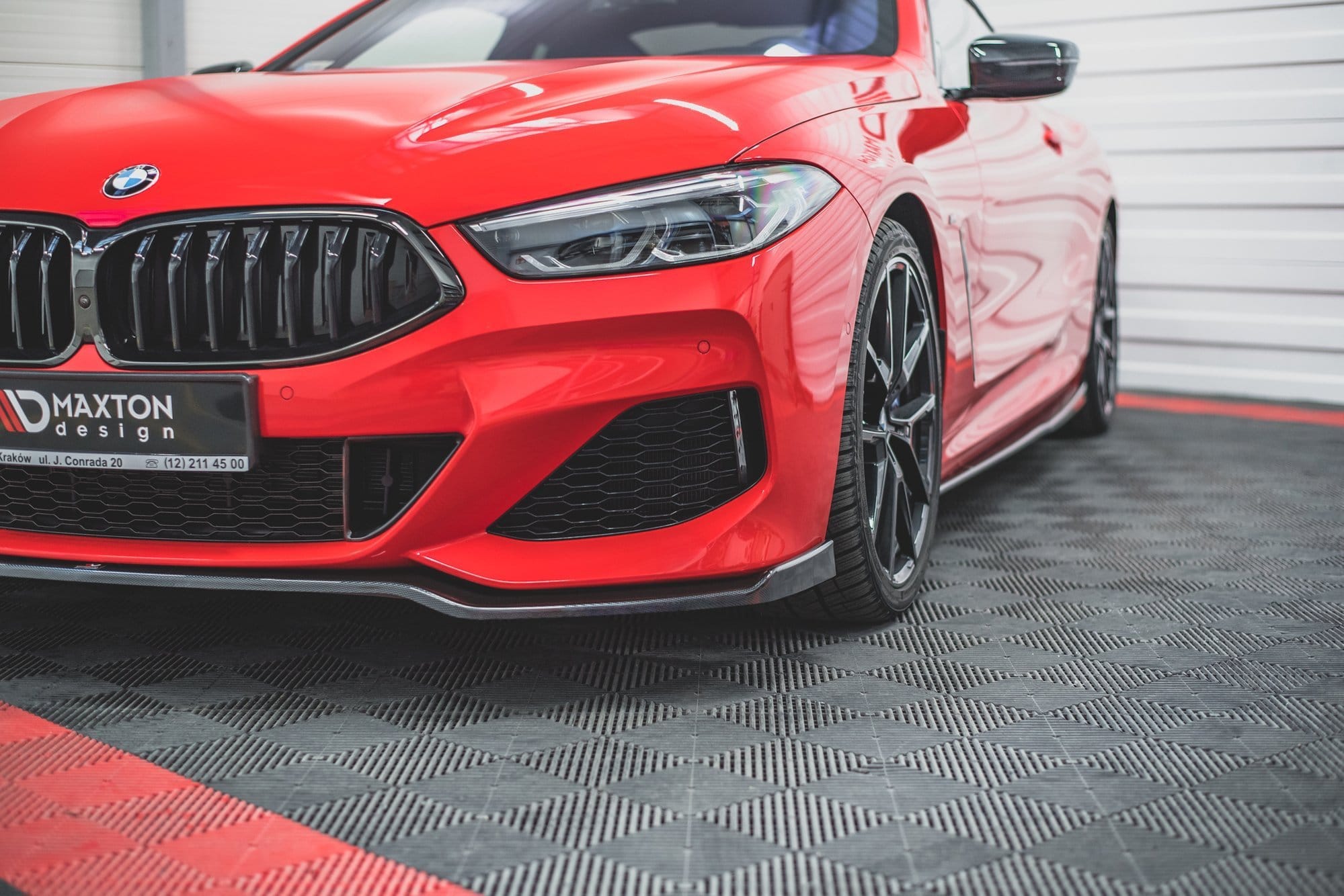 MAXTON DESIGN - Spoiler pod Predný náraznik V.2 Bmw M850i G15 , Čierny lesk – Obrázok 4