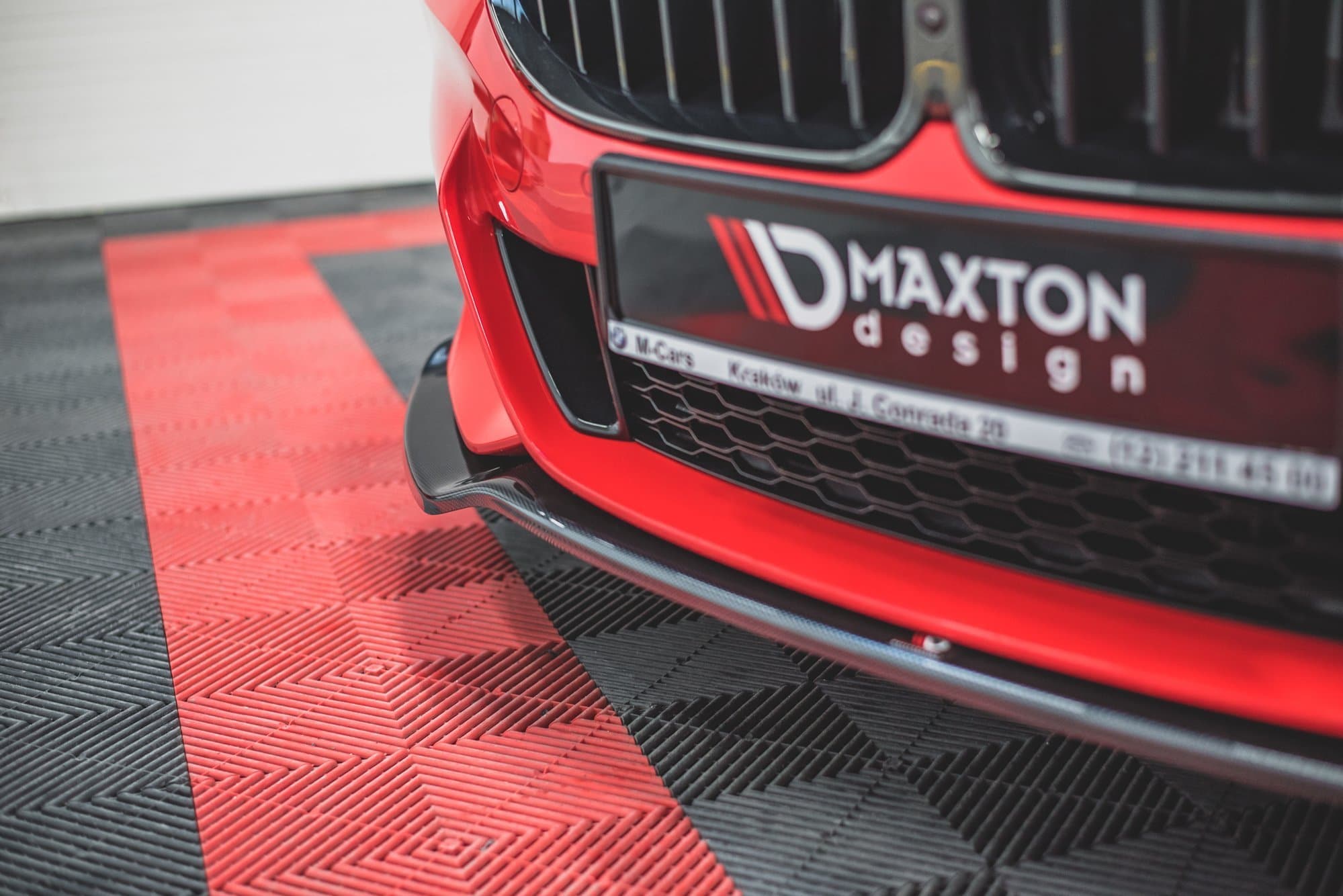 MAXTON DESIGN - Spoiler pod Predný náraznik V.2 Bmw M850i G15 , Čierny lesk – Obrázok 5