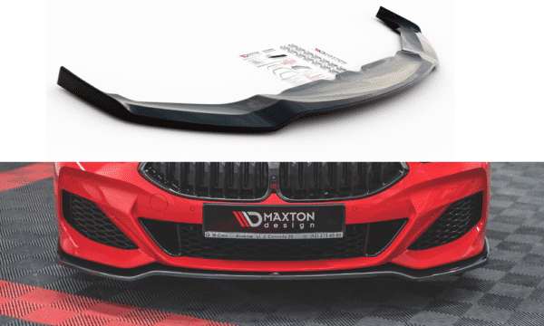 MAXTON DESIGN - Spoiler pod Predný náraznik   V.2 Bmw M850i G15 , Čierny lesk