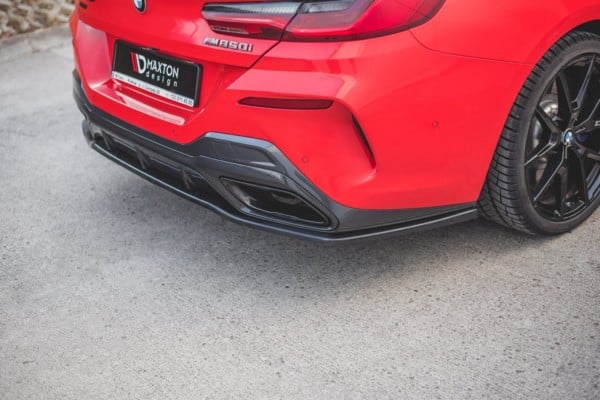 MAXTON DESIGN - Stredový spoiler pod zadný náraznik Bmw M850i G15 , Čierny lesk – Obrázok 3