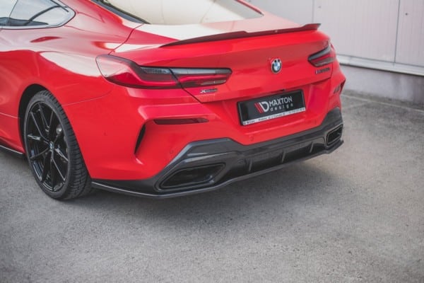 MAXTON DESIGN - Stredový spoiler pod zadný náraznik Bmw M850i G15 , Čierny lesk – Obrázok 4
